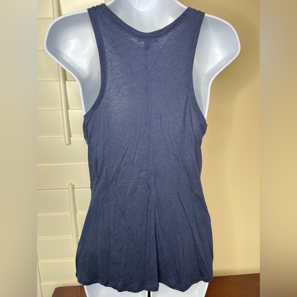 EXPRESS Navy Blue Sequin Tank Sz S - Picture 3 of 6